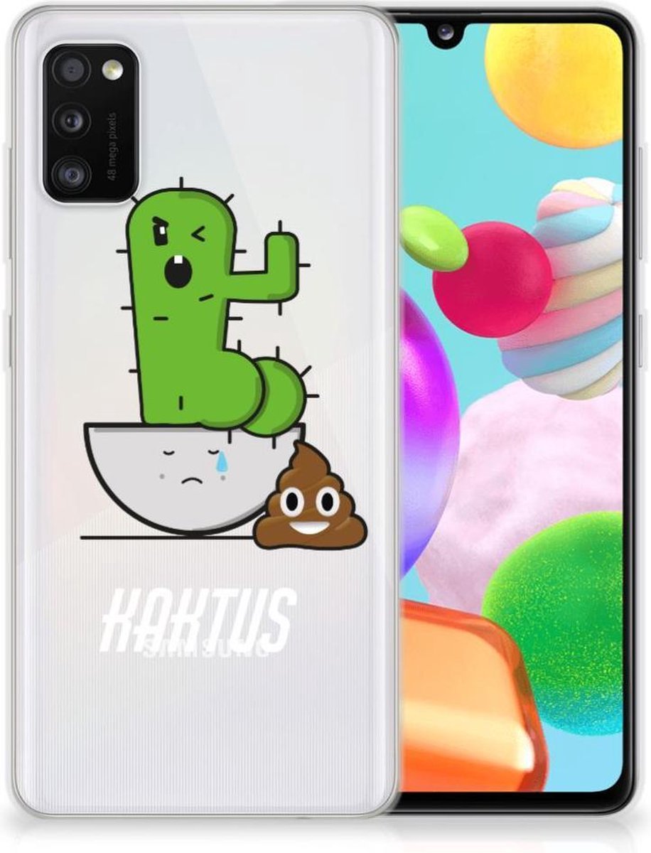 Samsung Galaxy A41 Telefoonhoesje met Naam Cactus Poo