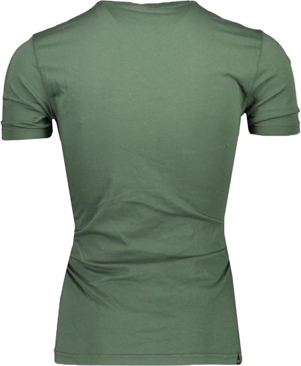 Denham T-shirt Groen Getailleerd - Maat S - Heren - Herfst/Winter Collectie  - Katoen | bol.com