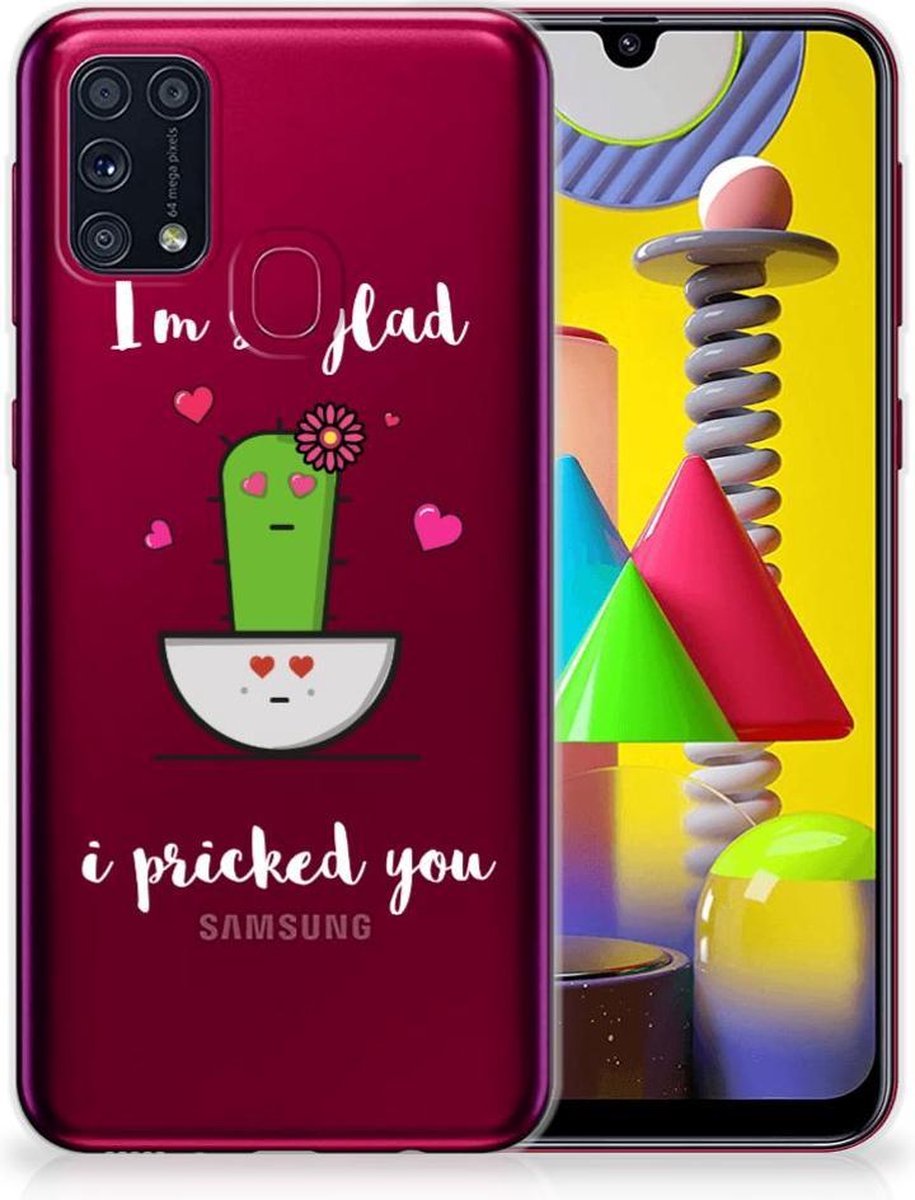 Samsung Galaxy M31 Telefoonhoesje met Naam Cactus Glad