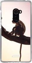 Xiaomi Mi Mix 2 Hoesje Transparant TPU Case - Macaque #ffffff