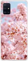 Samsung Galaxy A51 Hoesje Transparant TPU Case - Cherry Blossom #ffffff