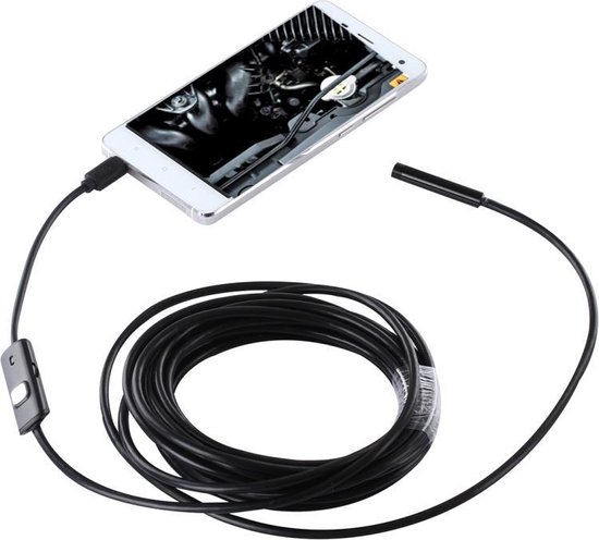 Waterdichte micro-USB-endoscoop Snake Tube-inspectiecamera met 6 LED's voor  OTG... | bol.com