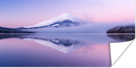 Zonsopkomst bij Mount Fuji in Japan poster cm - Foto op Poster... | bol.com