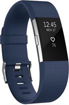 iMoshion Bandje Geschikt voor Fitbit Charge 2 - iMoshion Siliconen bandje - Donkerblauw