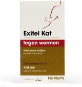 No Worm Exitel Kat - 2 tabletten