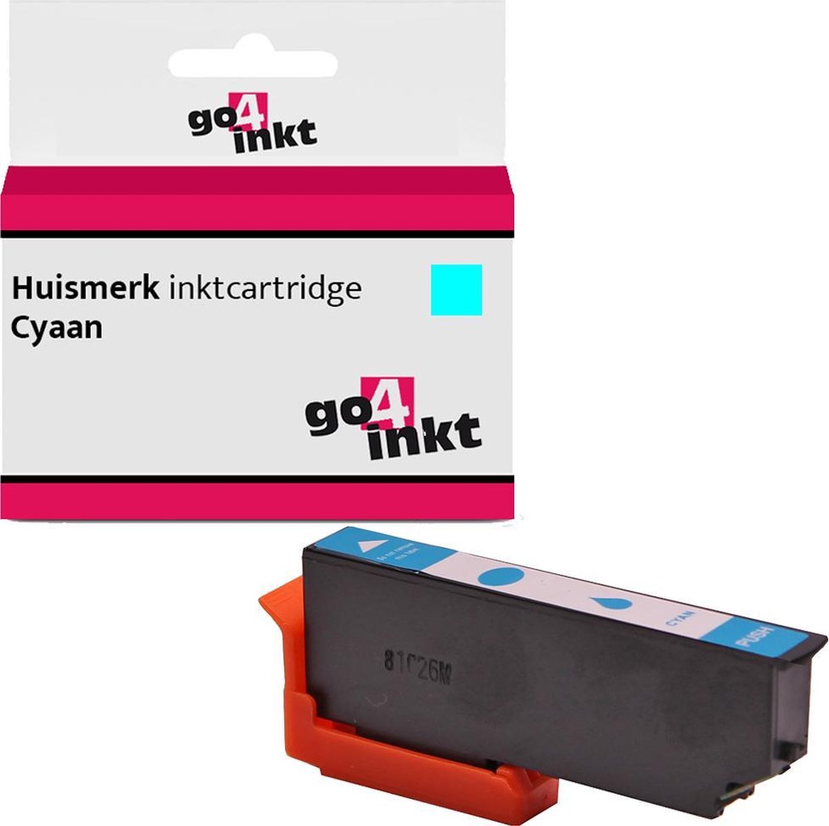 Go4inkt compatible met Epson T26XL c inkt cartridge cyaan