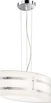 LED Hanglamp - Hangverlichting - Trion Niki - E27 Fitting - 1-lichts - Rechthoek - Mat Zilver - Aluminium - BSE
