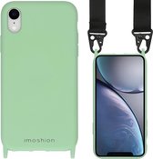 iMoshion Color Backcover met koord hoesje - Nylon Strap iPhone Xr hoesje - Groen