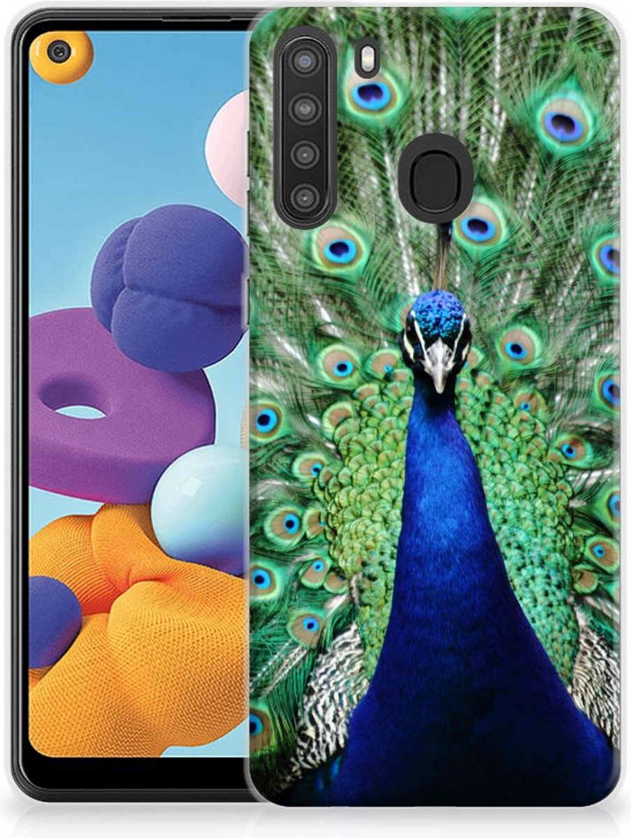 Samsung Galaxy A21 TPU Hoesje Pauw