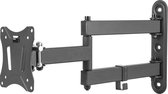 DELTACO OFFICE ARM-0251, Kantelbaar, draaibaar, TV Beugel, 13"- 27 inch, max. 25 kg, zwart