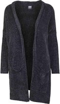 Urban Classics Lange cardigan -S- Oversize Chenille Zwart