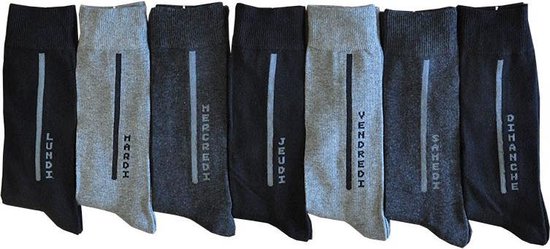 Intersocks bas homme jours - Multipack 7 paires - Taille 39/42