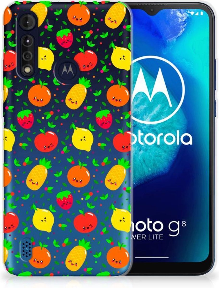 Motorola Moto G8 Power Lite Siliconen Case Fruits