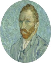 Zelfportret, Vincent van Gogh - Foto op Behangcirkel - ⌀ 80 cm