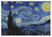 De sterrennacht, Vincent van Gogh - Foto op Posterpapier - 42 x 29.7 cm (A3)