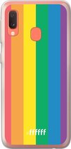 Samsung Galaxy A20e Hoesje Transparant TPU Case - #LGBT #ffffff