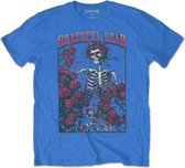 Grateful Dead Heren Tshirt -2XL- Bertha & Logo Blauw