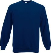 Fruit Of The Loom Heren Set-In Belcoro® garen Sweatshirt (Marine)