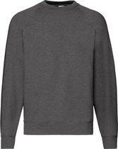 Fruit Of The Loom Heren Raglan Mouwen Belcoro® Sweatshirt (Donker Heather)