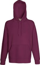 Fruit Of The Loom Heren Lichtgewicht Sweatshirt Met Capuchon / Hoodie (240 GSM) (Bordeaux)