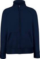 Fruit Of The Loom Dames/Vrouwen Dames-Fit Fleece Sweatshirt Jacket (Donker Marine)