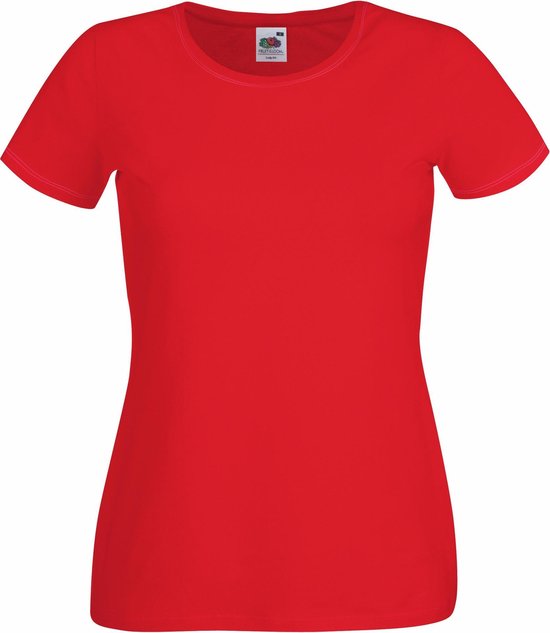 Fruit Of The Loom Dames / Vrouwen Dames -Fit T-shirt met korte mouwen en ronde hals.