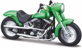 Harley Davidson FLSTF Street Stalker (Groen) 1/18 Maisto  - Modelmotor - Schaal model - Model motor - harley davidson schaalmodel