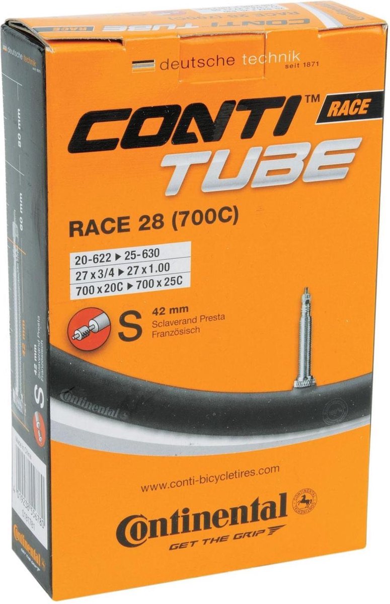 Continental Race 28" Binnenband Racefiets Frans Ventiel 42 mm