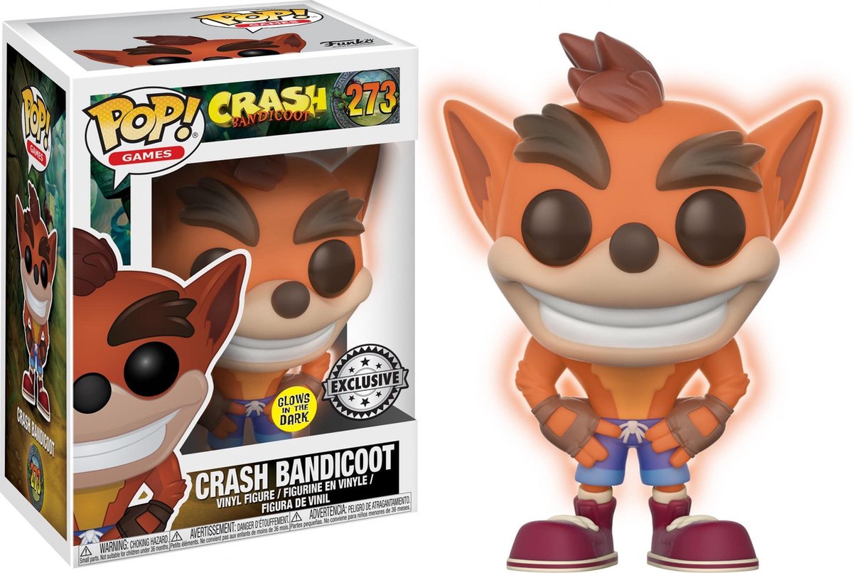 FUNKO Pop! Games: Crash Bandicoot Glow 
