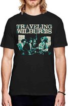 Traveling Wilburys Heren Tshirt -S- Performing Zwart