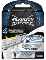 Wilkinson Men Scheermesjes Sword Quattro Titanium 8 stuks