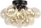 QAZQA uvas - Design Plafondlamp - 3 lichts - Ø 300 mm - Messing -  Woonkamer | Slaapkamer | Keuken