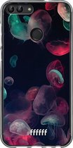 Huawei P Smart (2018) Hoesje Transparant TPU Case - Jellyfish Bloom #ffffff