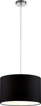 LED Hanglamp - Hangverlichting - Trion Hotia - E27 Fitting - Rond - Mat Zwart - Aluminium - BSE