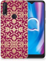 Beschermhoesje Alcatel 1S (2020) Smartphone hoesje Barok Pink