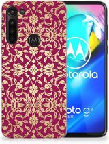 Beschermhoesje Motorola Moto G8 Power Smartphone hoesje Barok Pink