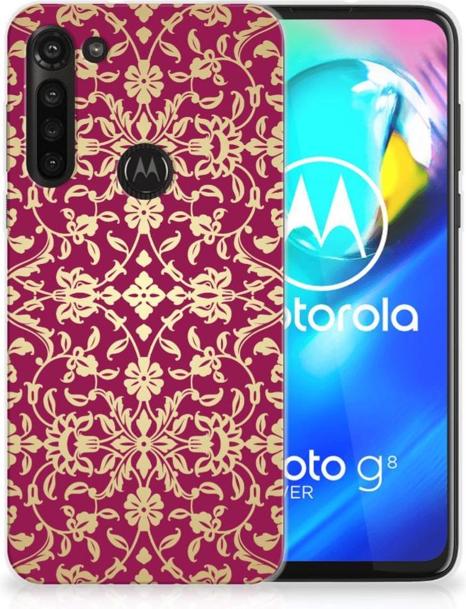 Siliconen Hoesje Motorola Moto G8 Power Barok Pink