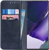 Samsung Galaxy Note 20 Ultra Hoesje Portemonnee Kunstleder Blauw