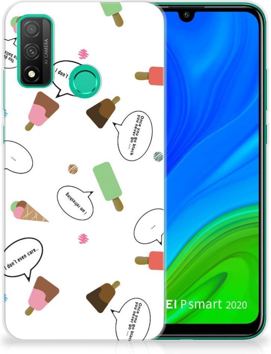 Huawei P Smart 2020 Siliconen Case IJsjes