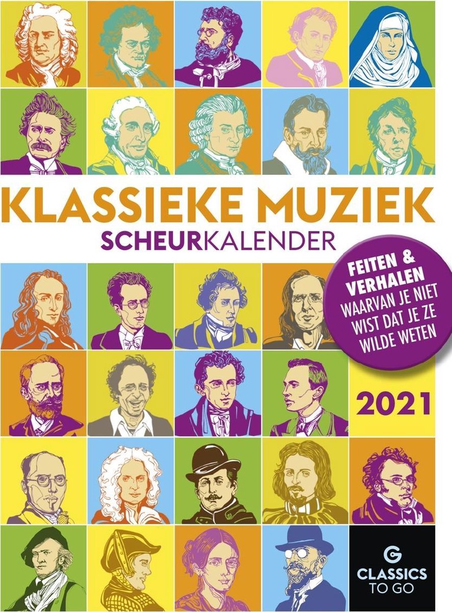 Scheurkalender Klassieke Muziek 2021 - Universal Music Classics & Jazz