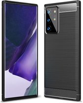 Cazy Rugged TPU Hoesje Geschikt voor Samsung Galaxy Note 20 - zwart