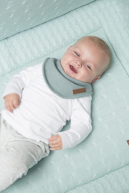 Baby's Only Bandana slab - Slabber Classic - Stonegreen - 0-8 maanden - Verstelbaar in twee maten van Baby's Only — afbeelding 3