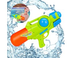 foto van Relaxdays waterpistool - super soaker kinderen - water gun - 1 liter reservoir - gekleurd