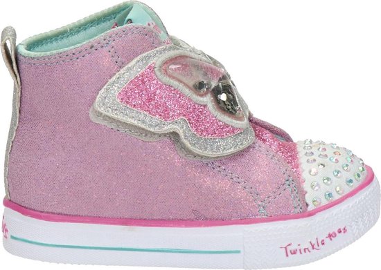 Skechers Twinkle Toes meisjes sneaker - Roze - Maat 22 | bol.com