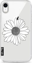 Casetastic Apple iPhone XR Hoesje - Softcover Hoesje met Design - Daisy Transparent Print