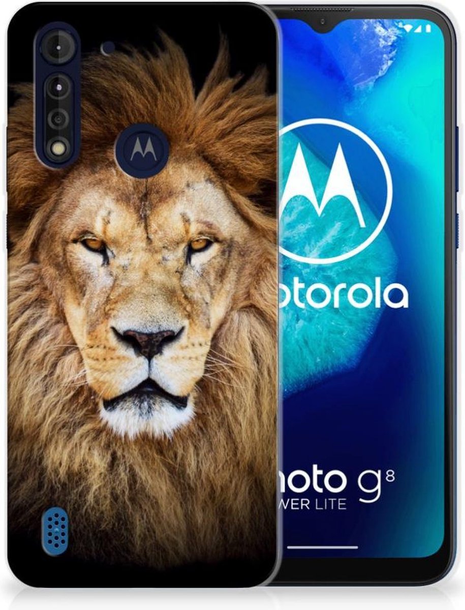 Motorola Moto G8 Power Lite TPU Hoesje Leeuw