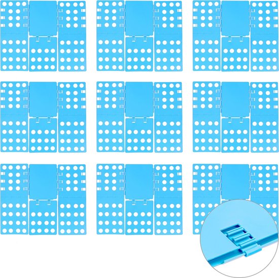 Planche à Plier Les Vêtements Pliable - Dimensions Dépliées 40x48 Cm, Pliées 40x15 Cm - En ABS - Pour T-shirts, Pulls, Pantalons - Gain De Temps Et D'espace