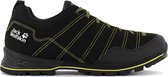 Wandelschoen - Heren - Outdoor Trekking Schoen - Jack Wolfskin - Scrambler Low M - Zwart-Lime - Maat EU 42