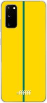 Samsung Galaxy S20 Hoesje Transparant TPU Case - FSC Groen & Geel #ffffff