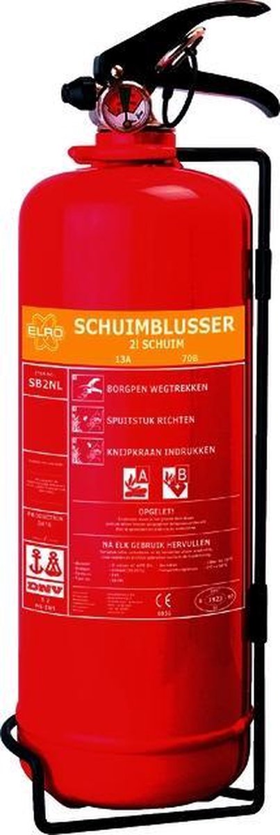 Smartwares SB2NL.3 - Schuimblusser - Brandklasse AB - 2kg - Nederland